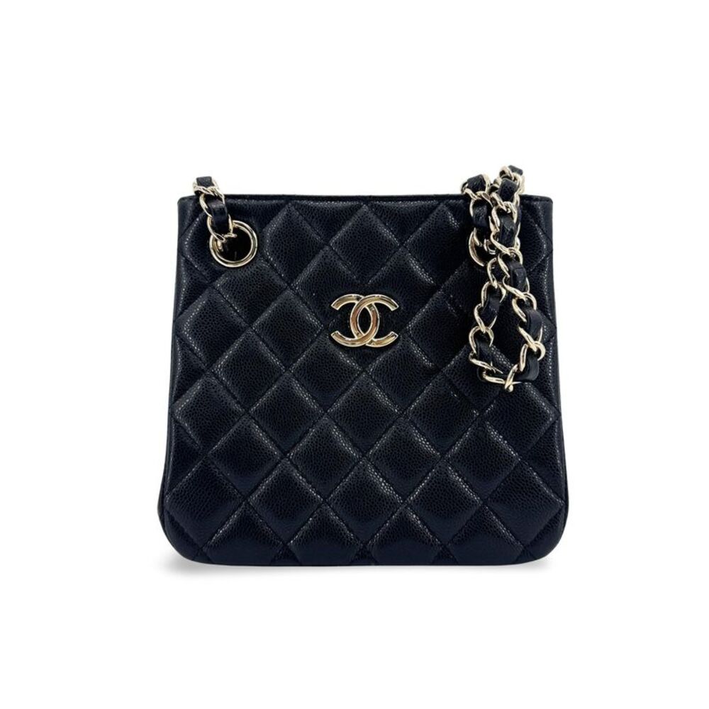Chanel Mini Bucket Bag Grained Calfskin